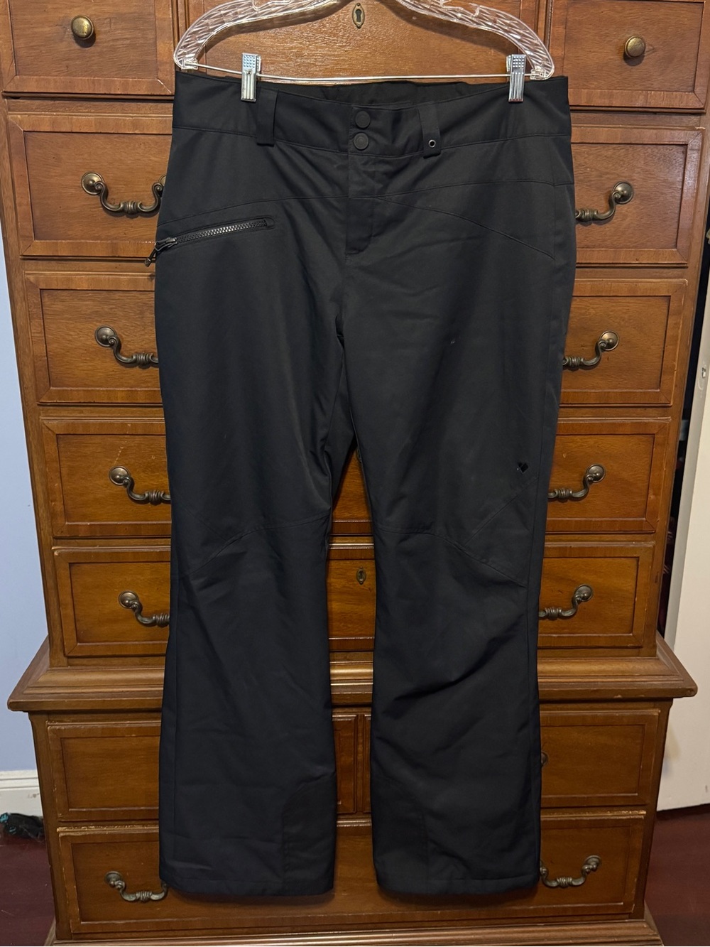 Obermeyer Malta Black Thermore Insulated Ski Snow Pants 12 Outdoor Gorpcore